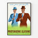 Plakat vintage Protensène Lejeune dekoracja ścienna retro