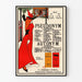 Plakat vintage biblioteczny Pseudonim Autonomia autorstwa Aubrey Beardsley