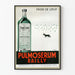 Plakat vintage Pulmosérum Bailly - Retro dekoracja ścienna medyczna