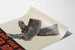Plakat vintage Buty z gumy do recyklingu