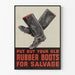 Plakat vintage Buty z gumy do recyklingu