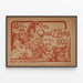 Plakat Vintage Bal Quat'z'Arts 1900 w Moulin Rouge — oprawiony obraz na ścianie