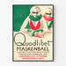 Plakat Quodlibet Maskenball Casino Basel dekoracja ścienna vintage