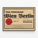 Plakat vintage Rad-Stadtekampf Wiedeń przeciwko Berlinowi 1938 — oprawiony obraz na ścianie