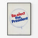 Plakat wyborczy vintage Re-elect the President