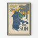 Plakat vintage Read the Sun - Retro dekoracja ścienna na zimę