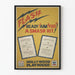 Plakat vintage Teatr Hollywood Playhouse Ready Aim Fire