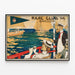 Plakat vintage Real Club de Barcelona - Dekoracja ścienna żeglarska — oprawiony obraz na ścianie