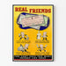 Plakat vintage Real Friends - Kanadyjski plakat oszczędności wojennych