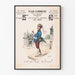 Wintage plakat Plan-Commode Paryż 1889 do dekoracji ściennej