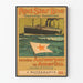 Plakat Vintage Czerwona Gwiazda Linia - Rejs Antwerp-Ameryka