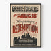 Plakat vintage teatru na świeżym powietrzu Redemption autorstwa Tołstoja