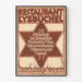 Plakat vintage Restauracja Lysbüchel dekoracja ścienna