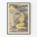 Plakat vintage Restons Chez Nous - Nostalgiczna dekoracja ścienna