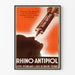 Plakat vintage Rhino-Antipiol krem immunizujący