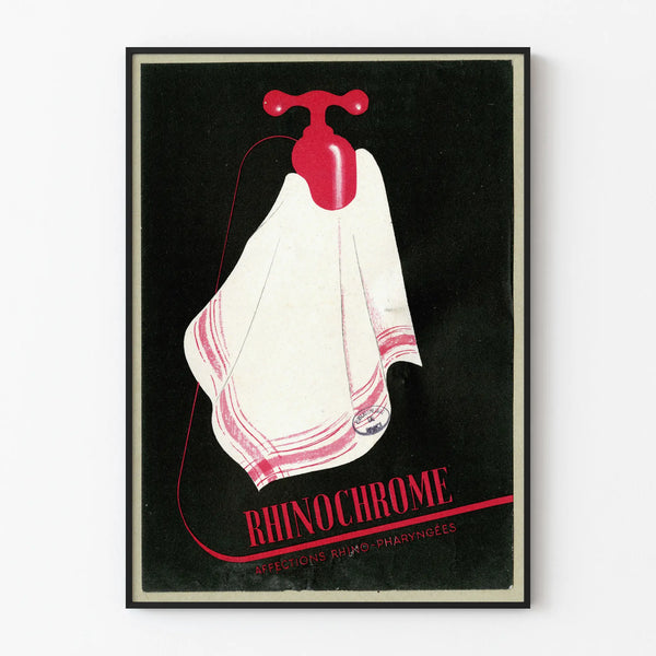 Plakat Vintage Rhinocolore - Retro Dekoracja Ścienna Medyczna