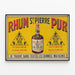 Plakat vintage Rhum St Pierre Pur dekoracja ścienna retro — oprawiony obraz na ścianie