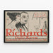 Vintage plakat Richards Grill Room - Elegancka dekoracja ścienna — oprawiony obraz na ścianie