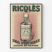 Vintage plakat Ricqlès Alkohol Miętowy dekoracja ścienna
