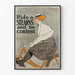 Plakat vintage Ride a Stearns do dekoracji ściennych