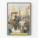 Plakat retro Ride the Elephant Ride - Vintage'owa dekoracja ścienna orientalna