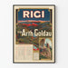 Plakat vintage Rigi via Arth-Goldau – Mapa i rozkład jazdy 1904