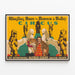 Plakat Cyrk Ringling Bros & Barnum & Bailey - Alfred Court trener akrobatów — oprawiony obraz na ścianie