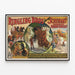 Plakat vintage Ringling Bros Schuman's German Horse Circus 1909 — oprawiony obraz na ścianie