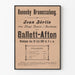 Plakat vintage Balet-Afton 1915 Jean Börlin Sztokholm