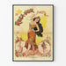Vintage plakat Rosa d'Or elegancka dekoracja ścienna