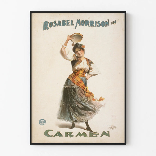 Plakat vintage Rosabel Morrison w Carmen