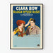 Plakat filmowy vintage Rough House Rosie z Clarą Bow