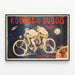 Plakat vintage Rouxel & Dubois Paryż - Retro dekoracja ścienna w tandemie — oprawiony obraz na ścianie