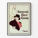 Plakat vintage Rowntree's Elect Cocoa dekoracja ścienna retro