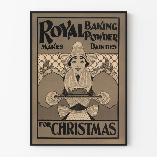 Plakat vintage Royal Baking Powder do dekoracji ściennych