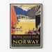 Plakat vintage Royal Mail Line Rejsy po Norwegii