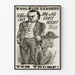 Plakat vintage Admiral Tom Trump - Retro dekoracja ścienna