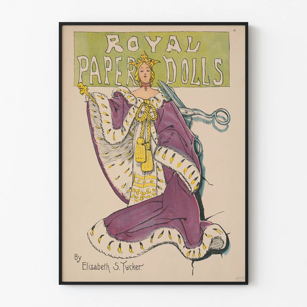Plakat Vintage Royal Paper Dolls autorstwa Elizabeth S. Tucker