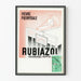Plakat reklamowy vintage Rubiazol barwnik azoiczny