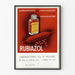 Plakat vintage Rubiazol - Retro dekoracja ścienna medyczna