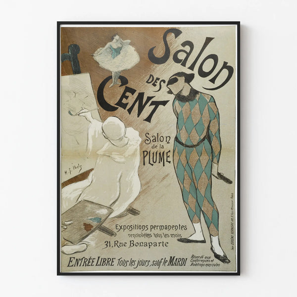 Plakat vintage Salon des Cent - Artystyczna dekoracja ścienna