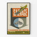 Plakat Vintage Salvage Is Vital - Przemysłowa Dekoracja Ścienna