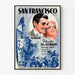 Plakat vintage San Francisco z Clarkiem Gable'em i Jeanette MacDonald
