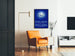 Plakat vintage Santal Monal Prostal Monal w błękicie metylenowym