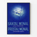 Plakat vintage Santal Monal Prostal Monal w błękicie metylenowym