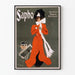 Plakat vintage Sapho New York's Raging Sensation - Retro dekoracja ścienna