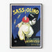 Plakat vintage Sassolino Likier na Deser - Retro dekoracja ścienna