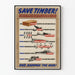 Plakat vintage Save Timber Bois de Guerre