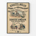 Vintage plakat Schultze & Müller – Historyczna dekoracja ścienna