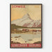 Plakat vintage Szwajcaria Schreckhorn Oberland - Dekoracja ścienna góry szwajcarskie